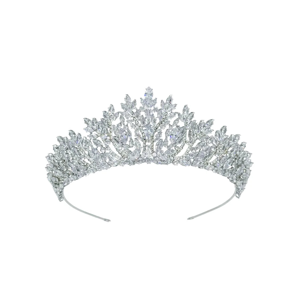 Luxury Bride Crowns For Wedding Headdress Cubic Zirconia CZ Princess Women Crown Tiaras Bridal Headband Prom Jewelry Headpiec