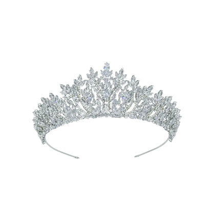 Luxury Bride Crowns For Wedding Headdress Cubic Zirconia CZ Princess Women Crown Tiaras Bridal Headband Prom Jewelry Headpiec