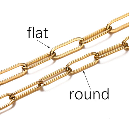 1M 3/4mm Stainless Steel Chain No Fade Cable Gold Chains for Necklace Bracelet Anklet DIY Jewelry Making Components