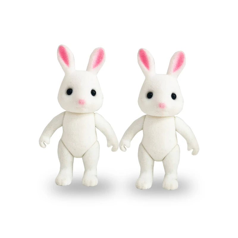 Dress Dollhouse Accessories 1:12 Forest Animal Family Clothes Fashion Daily Wear Casual Outfits Vest Shirt Skirt Pants for Do