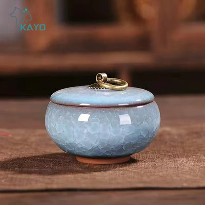Ceramics Ash Urn Sealed Cremation Funeral Ashes Keepsake Small Animals Pet Dog Cat Memorial Suitable Home Fireplaces Burial -