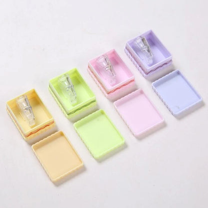 Lytwtw's Stationery School Office Supplies Cute Cookie Sharpener For Pencil Creative Item back to school Lovely
