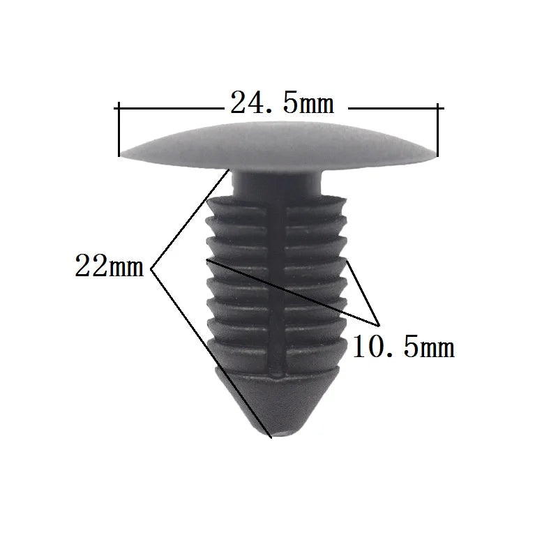 Trim Panel Clip 5mm 6mm 7mm 8mm 9mm 10mm 11mm Hole Car Moulding Clip Plastic Screw Fasteners Auto Roof Tailgate Lining Rivet 