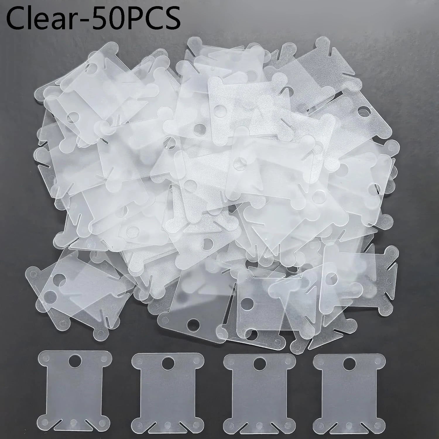 50/100Pcs Plastic Floss Bobbins Set Embroidery Floss Organizer Bobbin Winder Craft DIY Sewing Storage Thread Organizer Holder