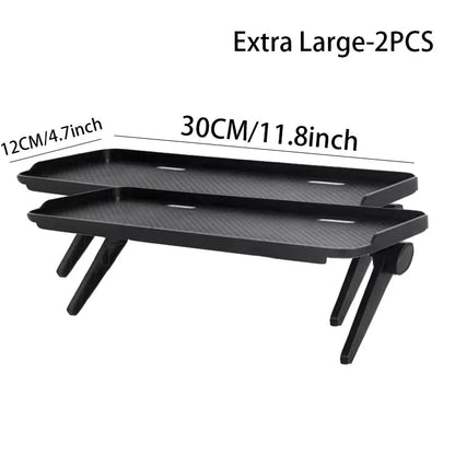 TV Screen Top Storage Shelf Adjustable Computer Monitor Desktop Screen Top Storage Rack Router Shelf Rack Home Organizer