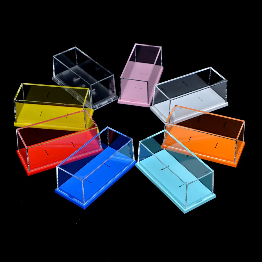 1/64 Acrylic Model Car Display Case Box - Clear Cover for Collectibles Gift (No Car Included) 1pcs
