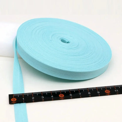12mm(1/2") Narrow Ironed Single Folded Cotton Solid Color Bias Binding Tape Diy Ribbon Garment Quilt Craft Sewing Accessories