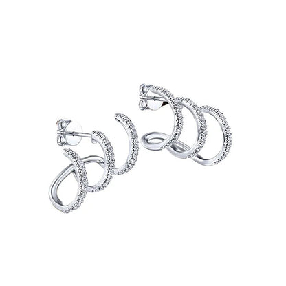 925 Sterling Silver Trendy Stud Earrings Climb Claw Shaped Ear Piercing Accessories Wedding Party Women Jewelry