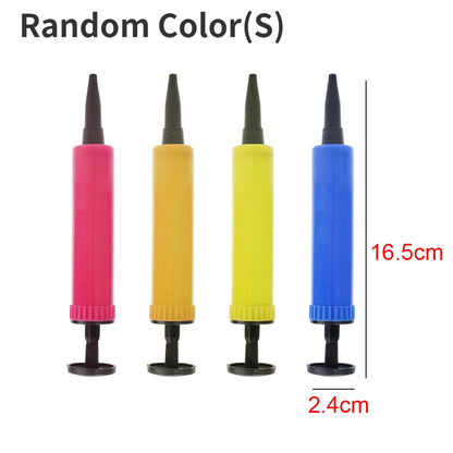 Hand Push Balloon Pump Plastic Balloon Inflater Air Pump Balloon Accessories Birthday Party Wedding Supplies Randomly Color -
