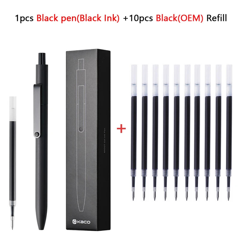 KACO 0.5mm MIDOT Gel Ink Pens, Quick-drying Press Smooth Writing Pen, High Volume for Taking Exams Grading Homework Doing Pap