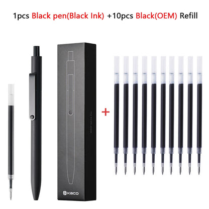 KACO 0.5mm MIDOT Gel Ink Pens, Quick-drying Press Smooth Writing Pen, High Volume for Taking Exams Grading Homework Doing Pap