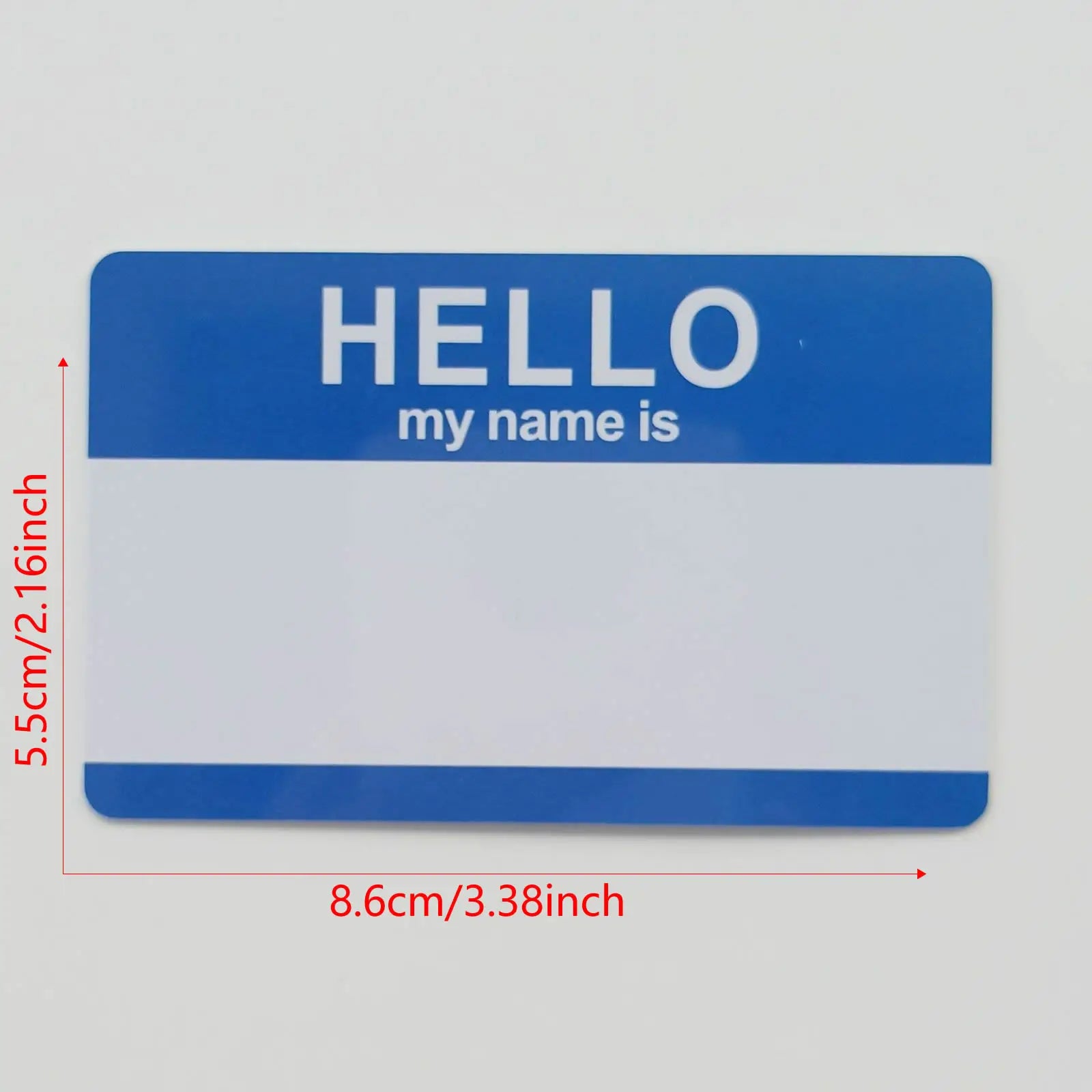 Writable Hello My name identity ID Card