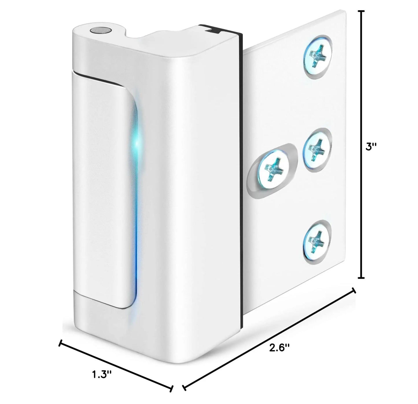 New Home Security Door Lock Aluminum Alloy Anti-theft Door Lock Childproof Door Reinforcement Lock with 3 Inch Stop