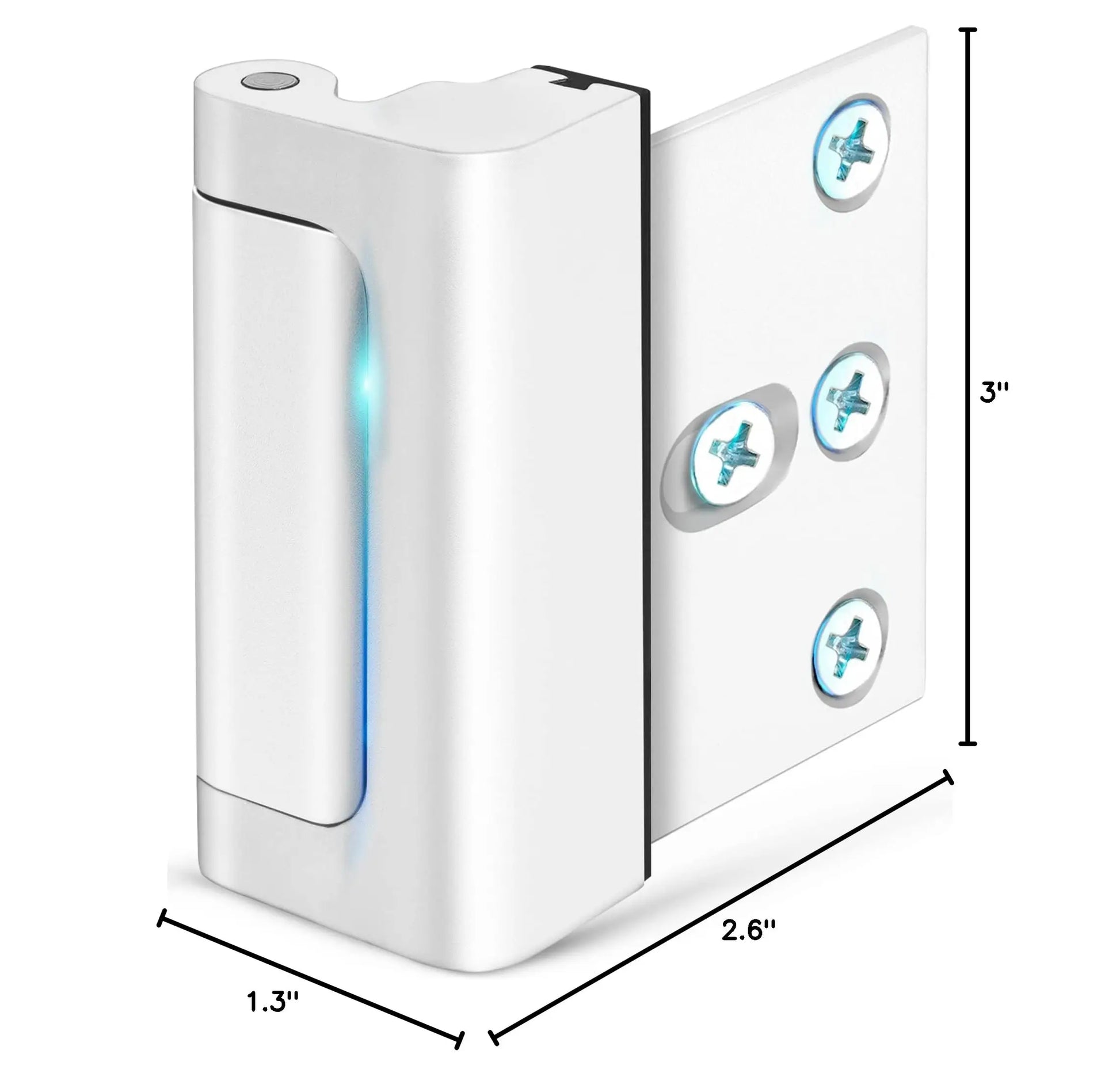 New Home Security Door Lock Aluminum Alloy Anti-theft Door Lock Childproof Door Reinforcement Lock with 3 Inch Stop
