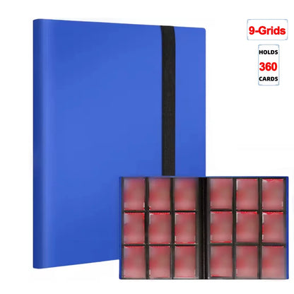 1Pc Card Binder 160/360/480 Trading Card Holder Book PP Cover Binder For Cards Durable Side Loading Card Book With Gaming Car