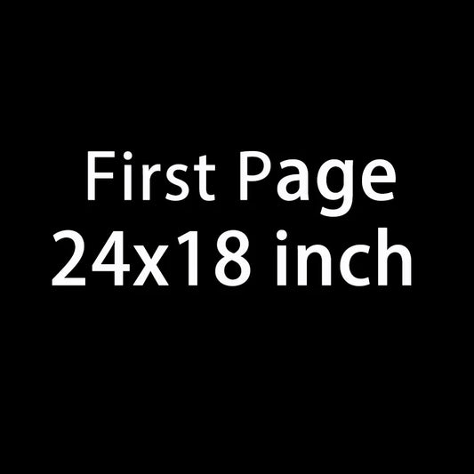 Personalized Fisrt page and Second Page 24x18 inch