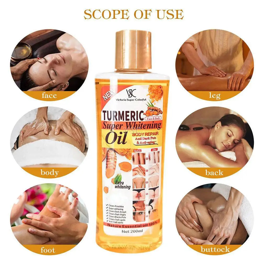 Turmeric Essential Oil Facial Body Massage oil Moisturizing Diffuser Aromatherapy Brightening Smoothing Body Face Skin Care 2