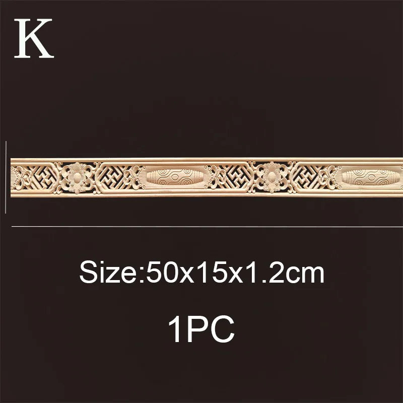 Decorative Wood Molding Wood Carved Corner Onlay Applique Frame Cabinet Home Decor Figurines Wall Art Furniture Accessories