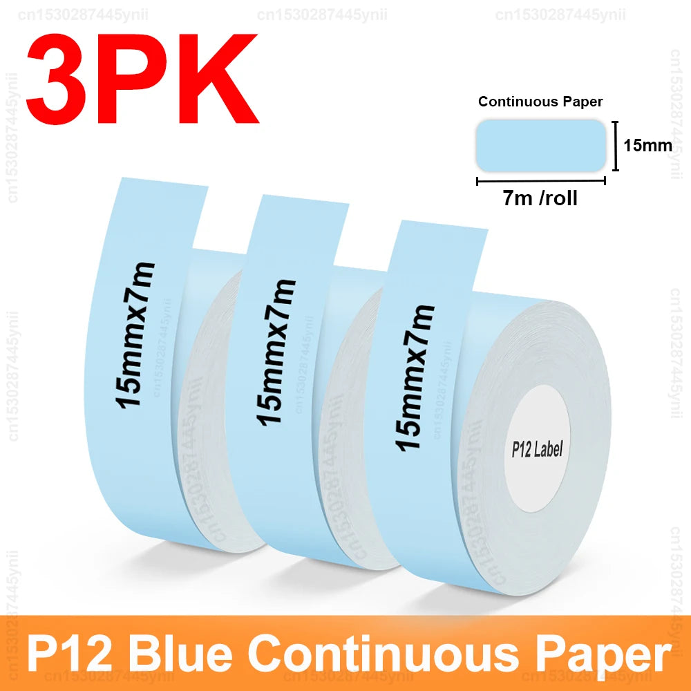 P12 Thermal Label Printer Similar as D11 D110 D101 Marklife P12 Mini Label Maker Handheld Label Machine with Adhesive Label T