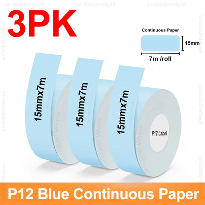 P12 Thermal Label Printer Similar as D11 D110 D101 Marklife P12 Mini Label Maker Handheld Label Machine with Adhesive Label T