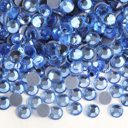 Bobohoo DMC SS6-SS30 Crystal Stones HotFix Rhinestone Glitter Crystal Strass Iron On Rhinestones For Garment Clothing Dress -