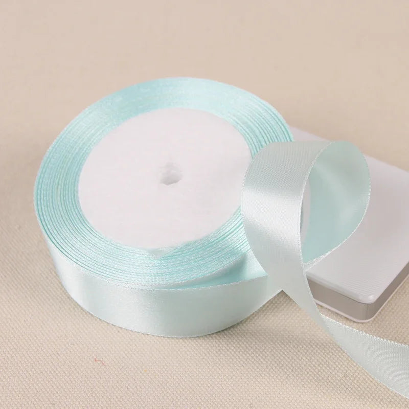 6/10/15/20/25/40/50mm Satin Ribbons DIY Artificial Crafts Wedding Party Supplies Handicraft Sewing Accessories Material 22met