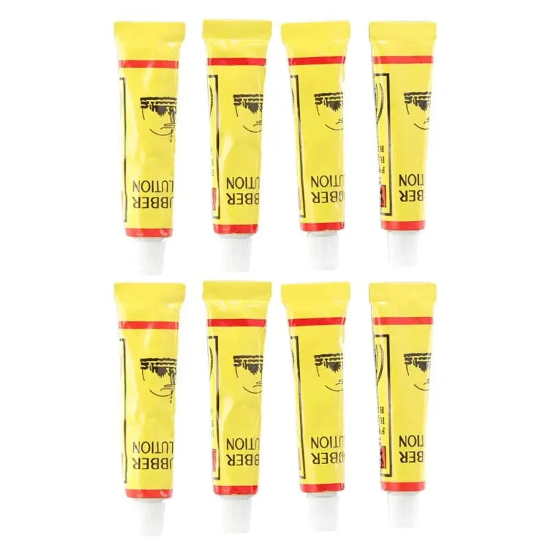 Bike Tire Patch Kit - Instant Puncture Repair Glue & Rubber Cement for Bicycle Inner Tube Tires - pack of 8