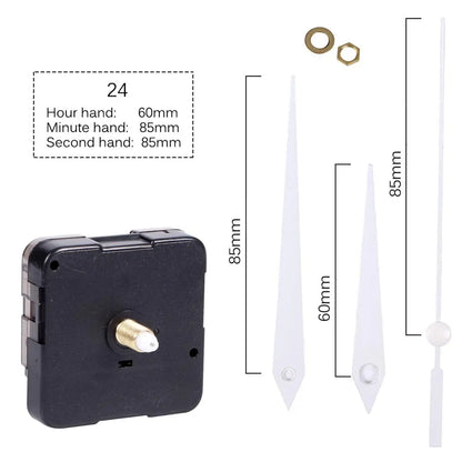 Clock Mechanism Silent Quartz Movement Machine Wall Hands Pointer Set Clockwork Table Long Shaft DIY Watches Repair Parts