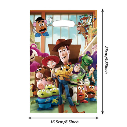 Toy Story Party Decoration Tableware Paper Plates Party Favors Gift Tablecloth BirthdayParty Supplies Toys Stamp Bracelet - 1