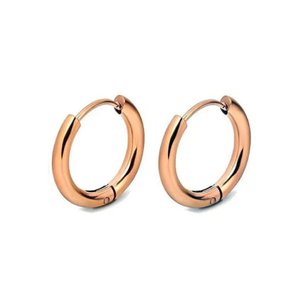 1 Pair Stainless Steel Hoop Earrings Women Men Gold Color Small Earrings Girl Jewelry Pendientes Mujer Aretes Cartilage Pierc
