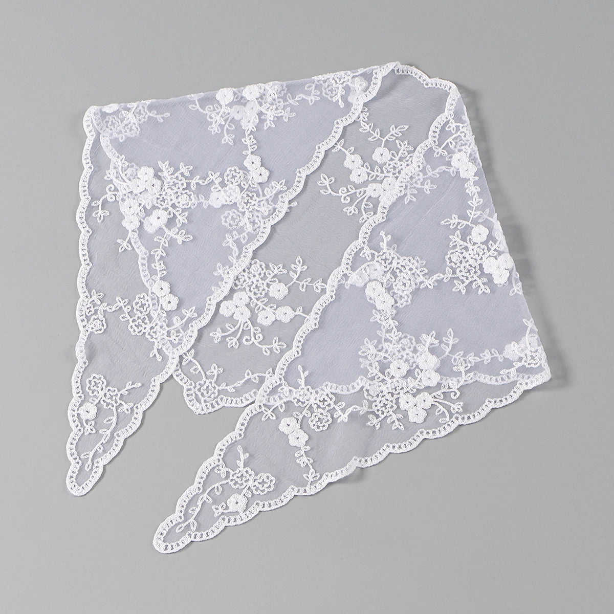 Fashion Ins Lace Hair Scarf Women Retro Triangle Hair Bands Vintage Triangular Headscarf Girls Elegant Headwear Hair Accessor
