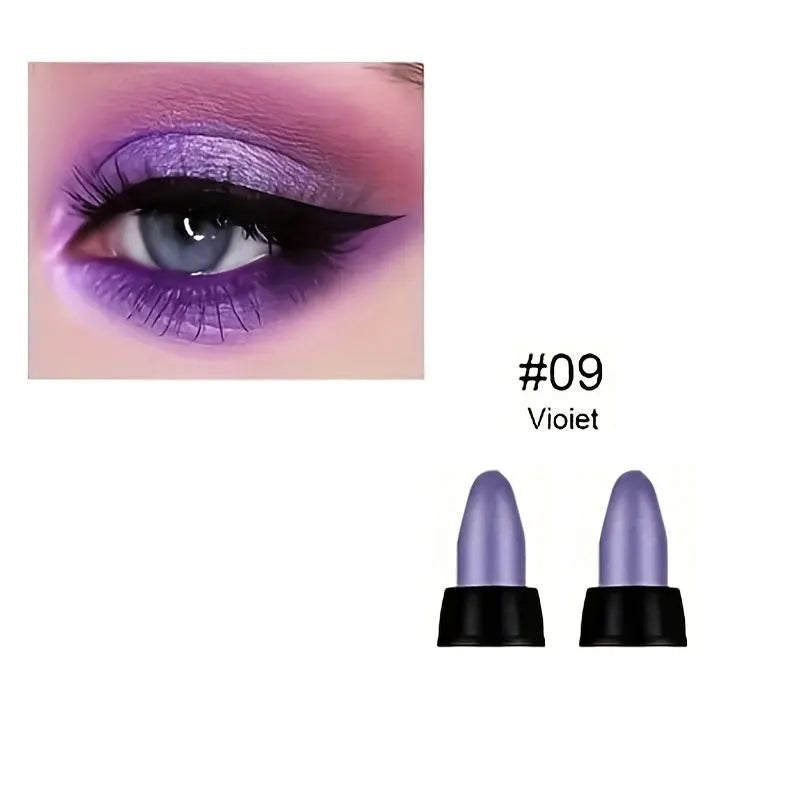 16 Colors Pearlescent Eyeliner, Color Glitter Waterproof Long-Lasting Eye Makeup Non-smudge Eyeliner - 09