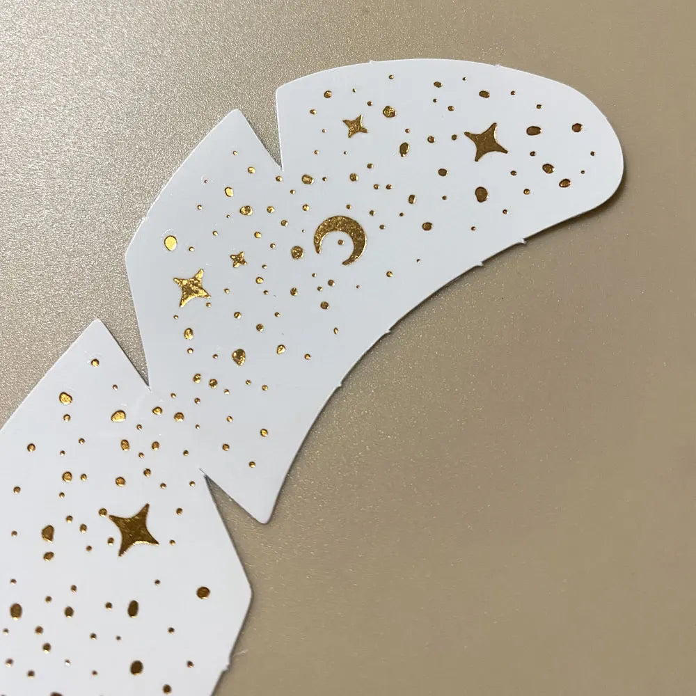 6pcs Freckle Tattoo Stickers Gold Silver Metallic Temporary Tattoo Stickers For Women Glitter Face Decals for Music Festival
