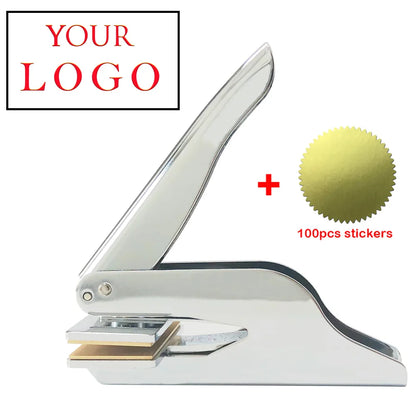 Embosser Stamp LOGO Customized Wedding Library Book Private Seals Customization Envelope Party Invitation Embossing Stamps DI