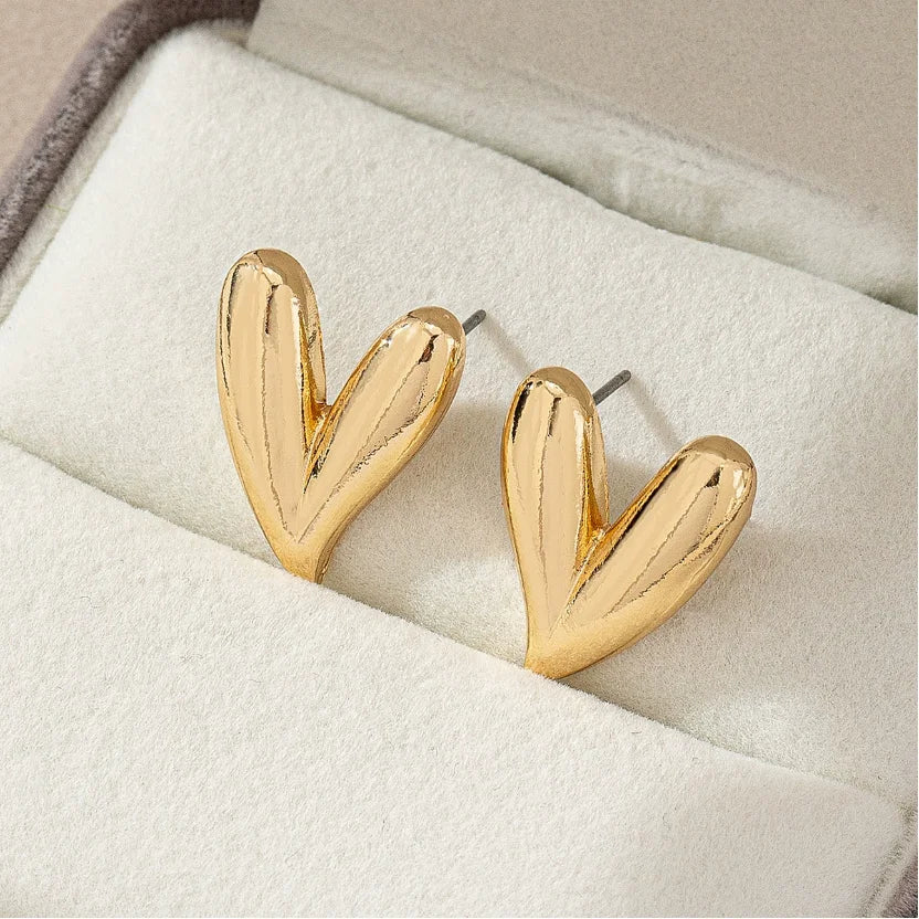 3 Pairs Elegant Design Metallic Enamel Leopard Love Heart Earring Sets Suitable for Party Valentine's Day Give To A Friend Gi