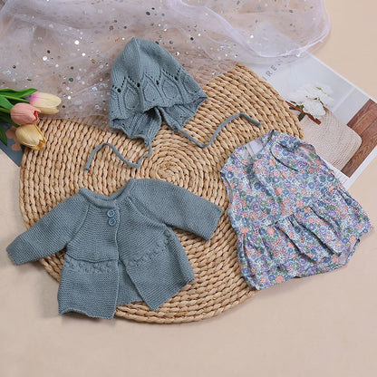 Dolls Clothes for 45cm Baby Dolls DIY Doll Accessories for 45cm Dolls Sweater Jumpsuite Clothes for Reborn Baby Dolls