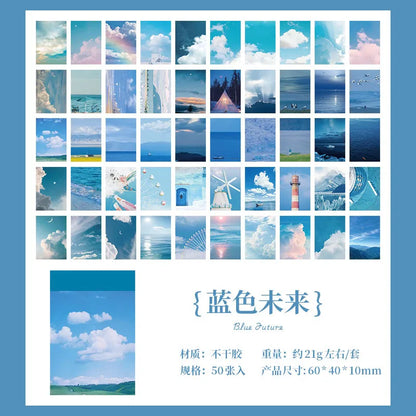 50 pcs/lot INS Starry Sky Stickers book Decorative Creativity Diary Scrapbooking material Junk Journal Supplies - 5