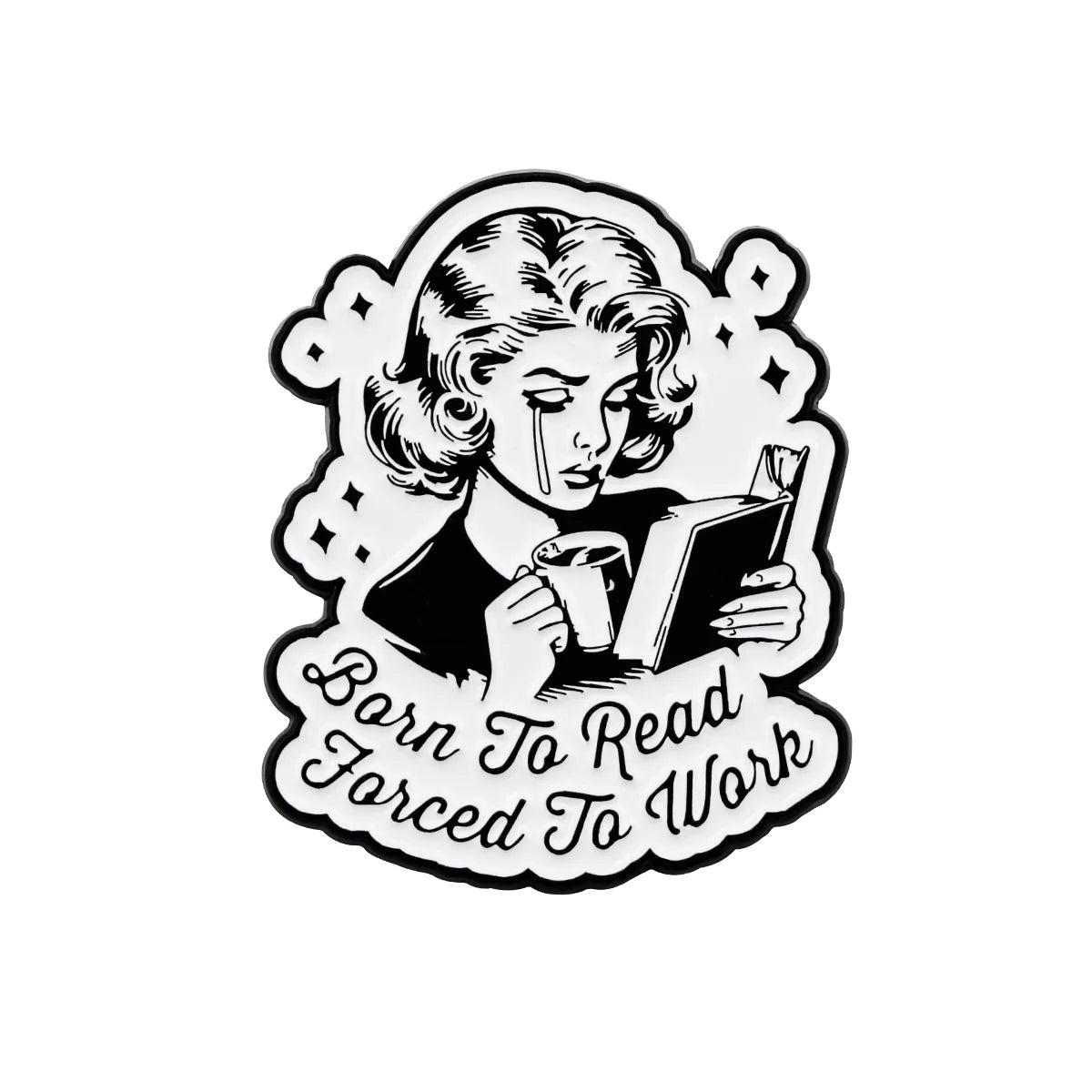 Book Lover Enamel Pin Cute Reading Themed Brooch "Just One More Chapter" Lapel Pins for Backpacks Bookworm Gift - 7
