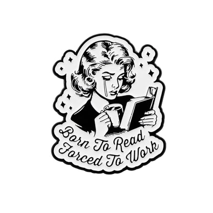 Book Lover Enamel Pin Cute Reading Themed Brooch "Just One More Chapter" Lapel Pins for Backpacks Bookworm Gift - 7