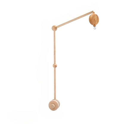 Revolving Music Box For Newborns Baby Crib Imitation Wood Color Hanging Rattle Baby Soothing Musical Toys 0-12 Months Baby Gi