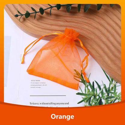 100Pcs/lot 7x9 9x12 10x15 13x18CM Organza Bags Jewelry Bag Wedding Party Decoration Drawable Bags Gift Pouches Jewelry Packag