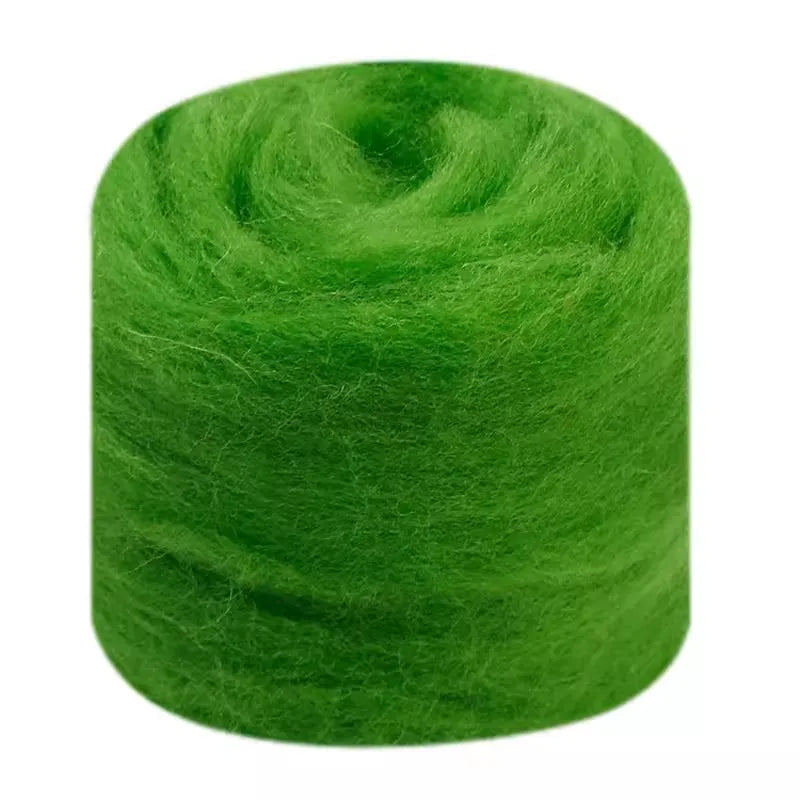 Needle Felting Wool Fibre Wool Roving for DIY Craft Materials, Needle Felt Roving Fabric Felt Craft Toys Handmade Felting Cra