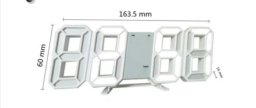 Digital Wall Clock Desk Watches Electronic Alarm Modern Home Decoration for Bedroom Decor Interior Led Table Clocks Living Ro