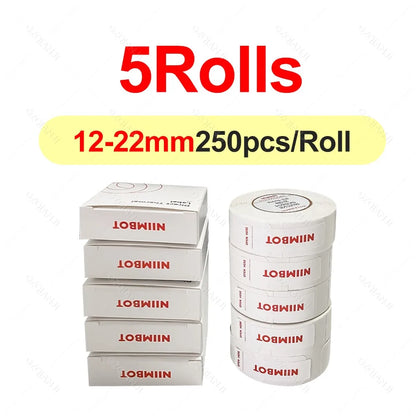 Niimbot D11 D110 D101 Label Printer Sticker Waterproof Anti-Oil Price Tape Scratch-Resistant Label Maker Adhesive Paper Rolls
