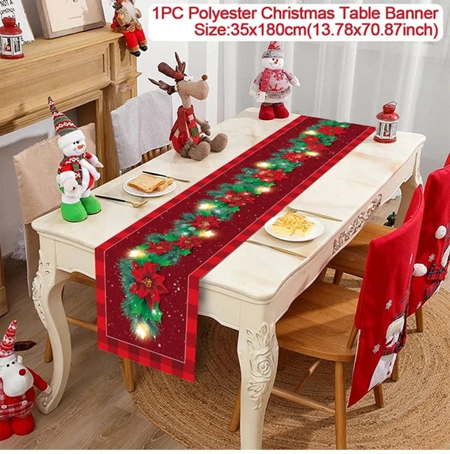 Table Runner Christmas Decoration For Home Decor 2025 Gifts - 17