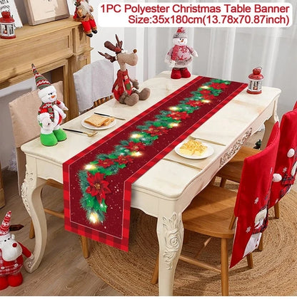 Table Runner Christmas Decoration For Home Decor 2025 Gifts - 17