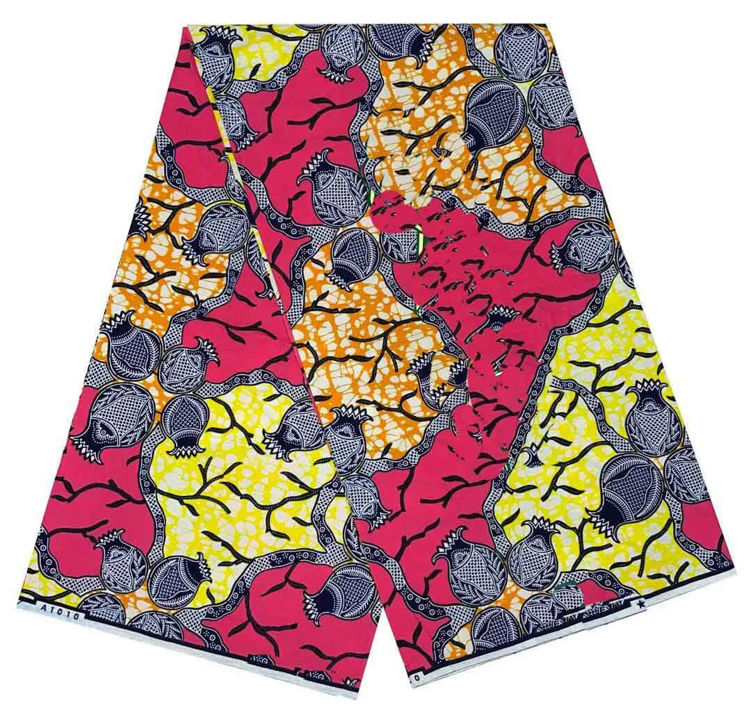 2024 6 Yards 100% Cotton Veritable Wax Pagne African Super Real Holland Wax VL Original Batik Lace Dress Dutch Loincloth - Ap