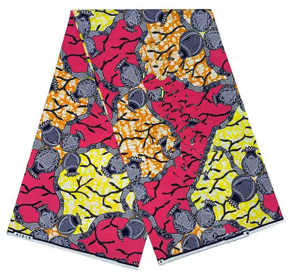 2024 6 Yards 100% Cotton Veritable Wax Pagne African Super Real Holland Wax VL Original Batik Lace Dress Dutch Loincloth - Ap