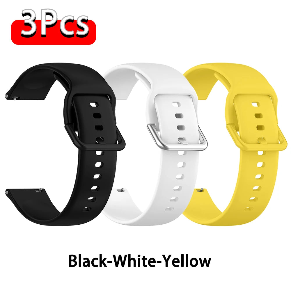 Strap For Amazfit GTS 2/4/3/GTS 2/4 Mini/GTR 4/2/2e 20mm/22mm Watch Silicone Sport Bracelet Amazfit bip 6 5 3/u pro Series ba