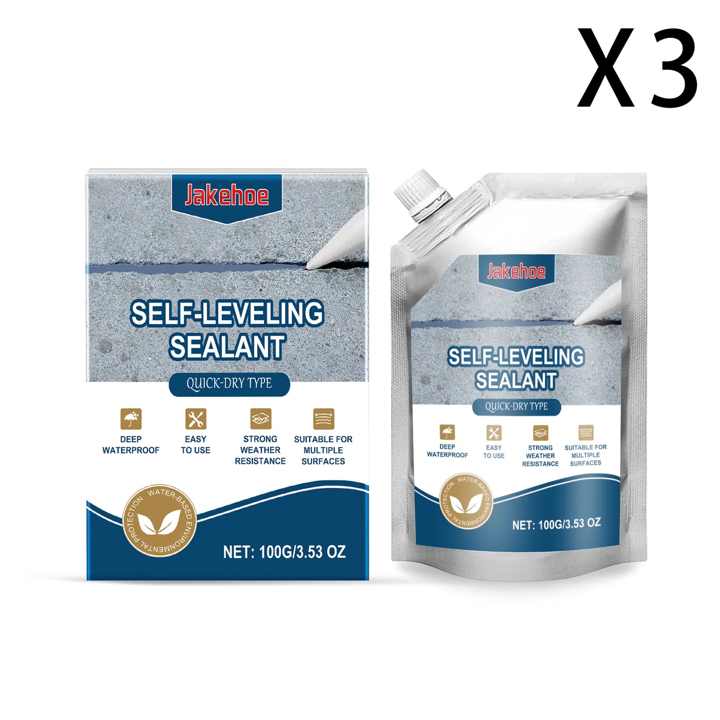 Concrete Crack Filling Agent Roof Waterproof Leak Repair Sealant Plugging Material Hardware Glue for Sealing And Repair - 3 P